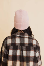 Load image into Gallery viewer, Happy Face Embroidered Ribbed Knit Beanie
