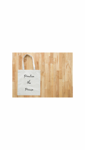 Load image into Gallery viewer, Practice the Pause White canvas tote
