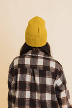 Load image into Gallery viewer, Happy Face Embroidered Ribbed Knit Beanie
